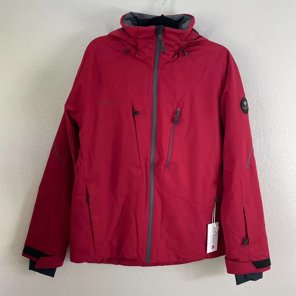 NEW Obermeyer Mens‎ Small Raze Jacket Rustic Red Alpine Series Winter Ski Coat